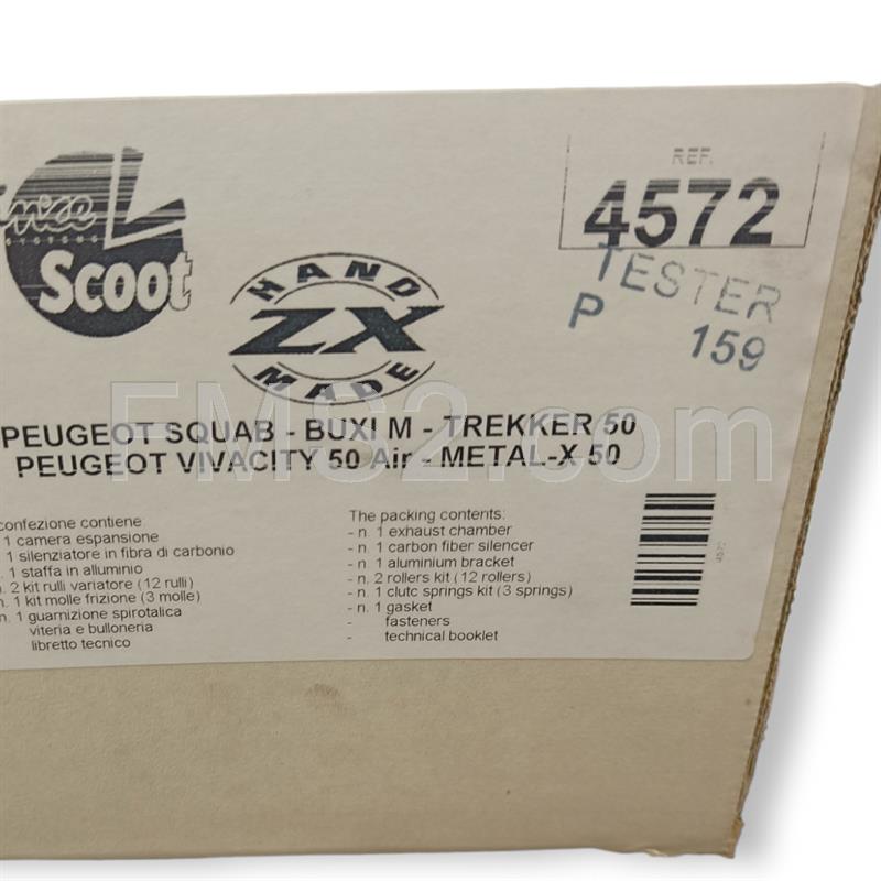 Marmitta leovince h.m. zx Peugeot Buxi 50 m dal 1994 al 1997 - Peugeot metal per 50 dal 2003 in poi - Peugeot squab 50 dal 1995 al 1997 - peu, ricambio 4572