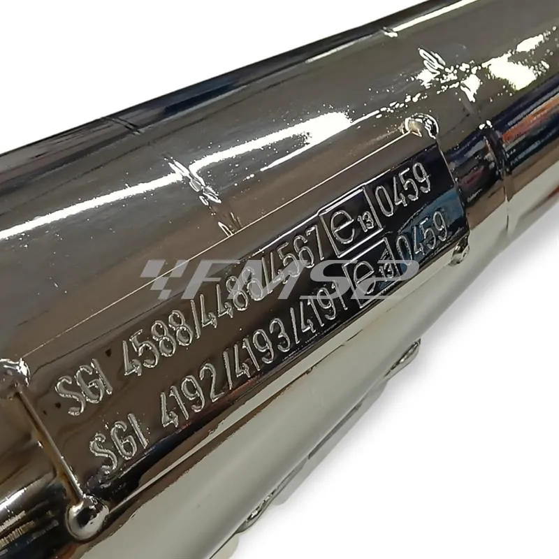 sc♡ Marmitta racing LEOVINCE Handmade ZX cromo silenziatore: carbonio