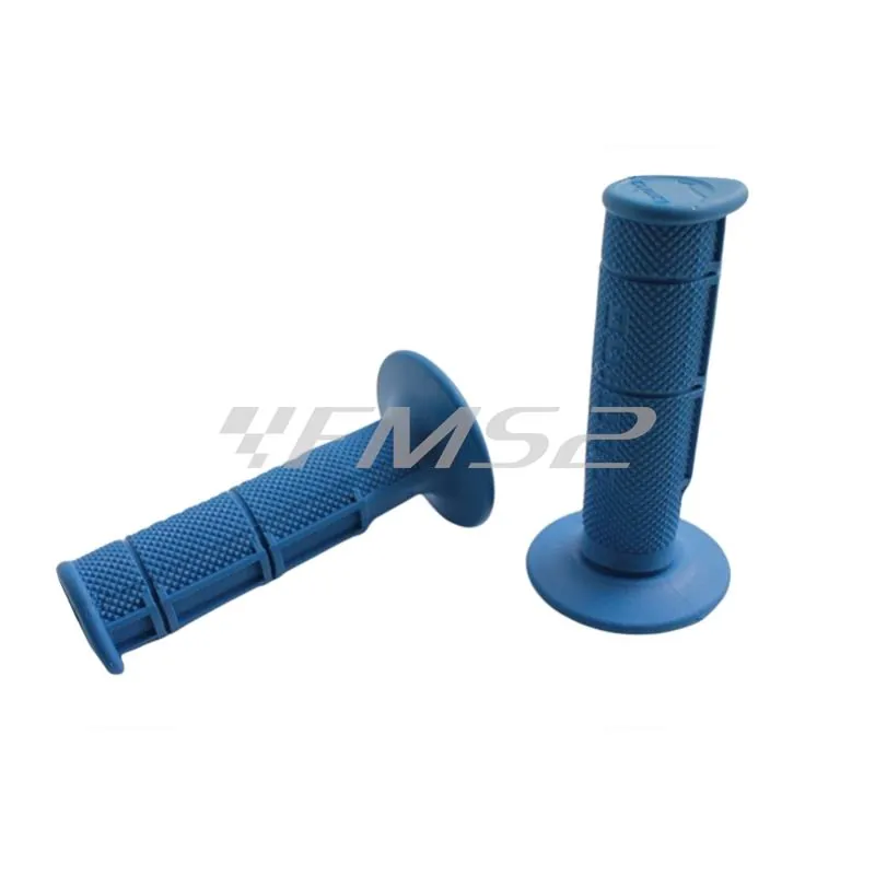 Manopole cross azzurre in gomma (Tommaselli, Domino), ricambio 1150824106