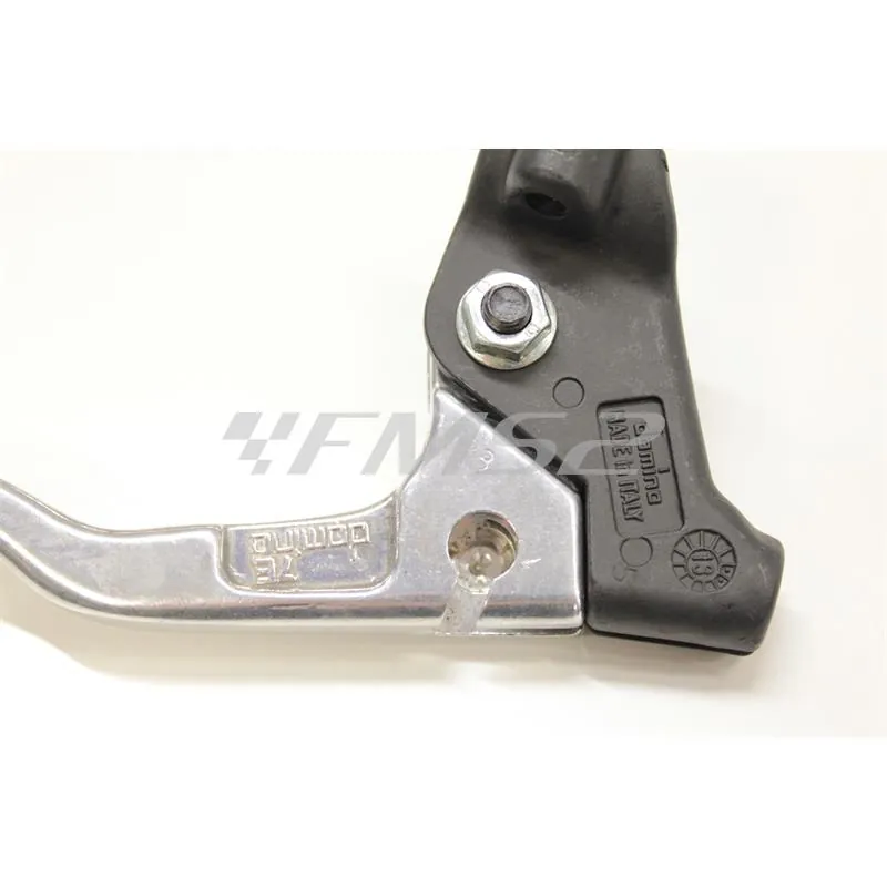 Comando portaleva frizione o freno sinistro Domino Tommaselli modello endross  con leva in alluminio e accessori vari per applicazioni varie, ricambio 191704