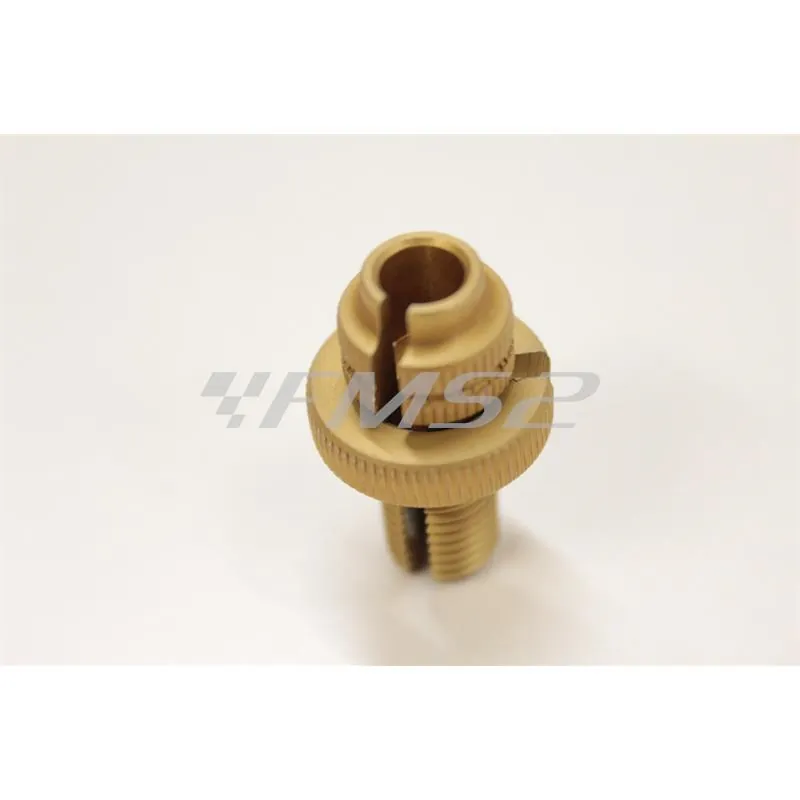 Registro regolatore tensione filo per comandi frizione e freno Domino Tommaselli in alluminio con dimensioni M10x1,25 mm, ricambio 2122023025