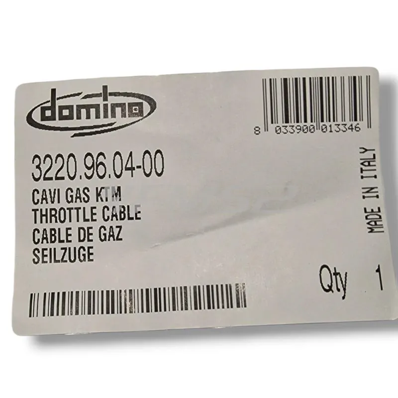 3220.96.04-00 Cavo gas completo Domino specifico per Ktm / Husqvarna 2 tempi fino al 2011