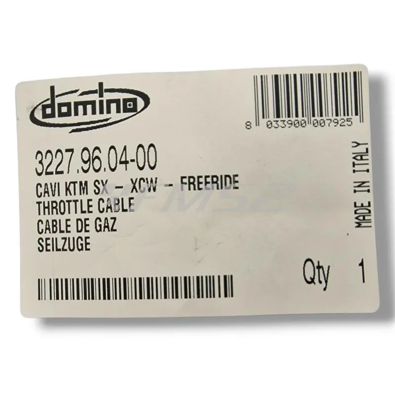 3227.96.04-00 Cavo gas completo Domino specifico per Ktm / Husqvarna / Husaberg 2 tempi dal 2013 fino al 2016