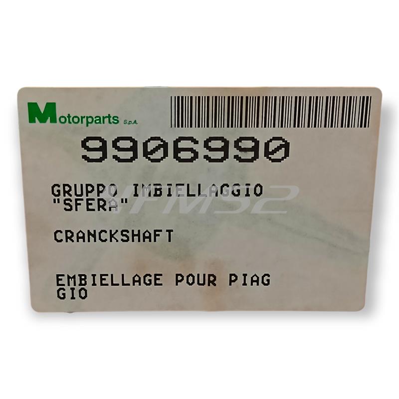 Albero motore top competizione per Piaggio Gilera, ricambio 9906990