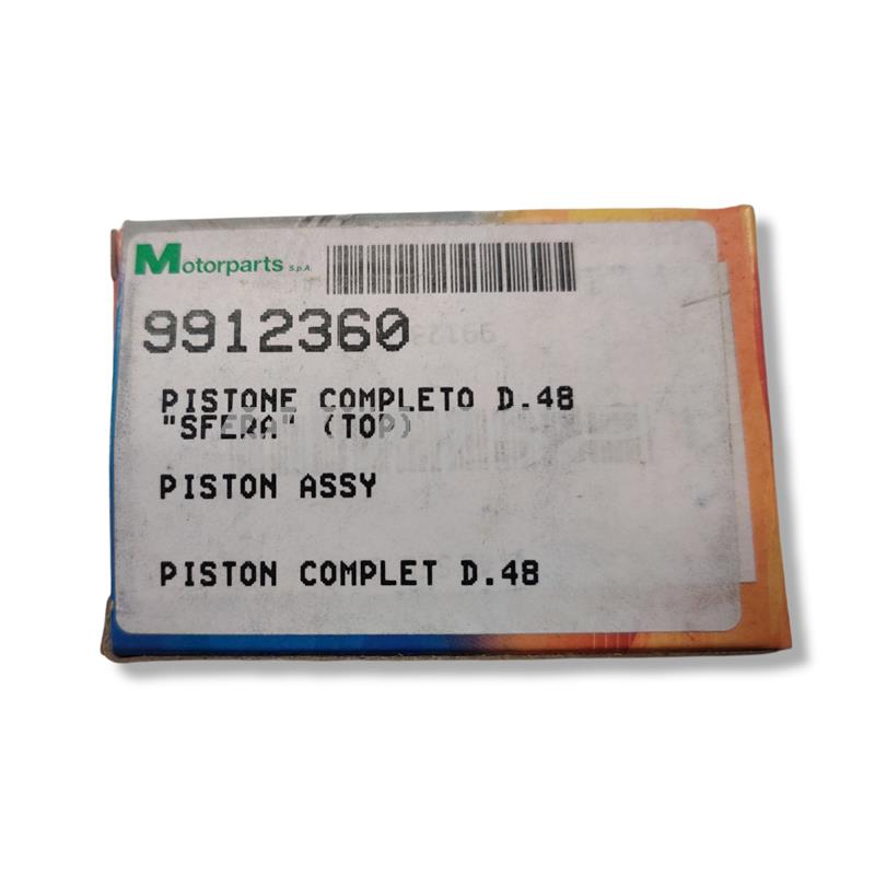 Pistone completo top performance in alluminio bifascia con diametro 48mm per scooter con motore Piaggio Gilera, ricambio 9912360