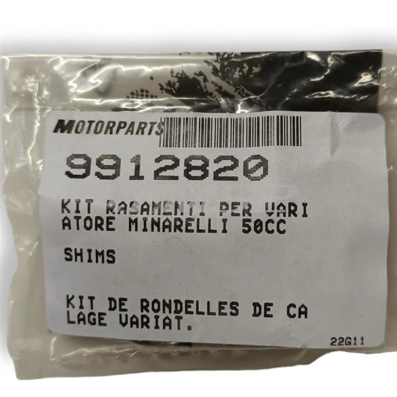 Kit rasamenti Top performance con spessori differenziati per scooter con motore  Minarelli raffreddati ad aria o liquido orizzontale e verticale, ricambio 9912820