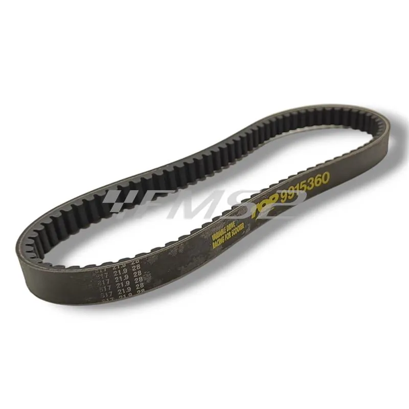 Cinghia di trasmissione trasmissione top per scooter piaggio hexagon 125 2t, ricambio 9915360