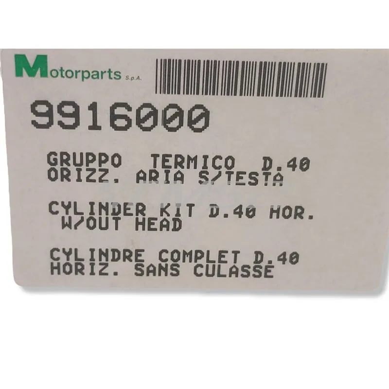 Gruppo termico d.40 orizz.aria s/testa, ricambio 9916000