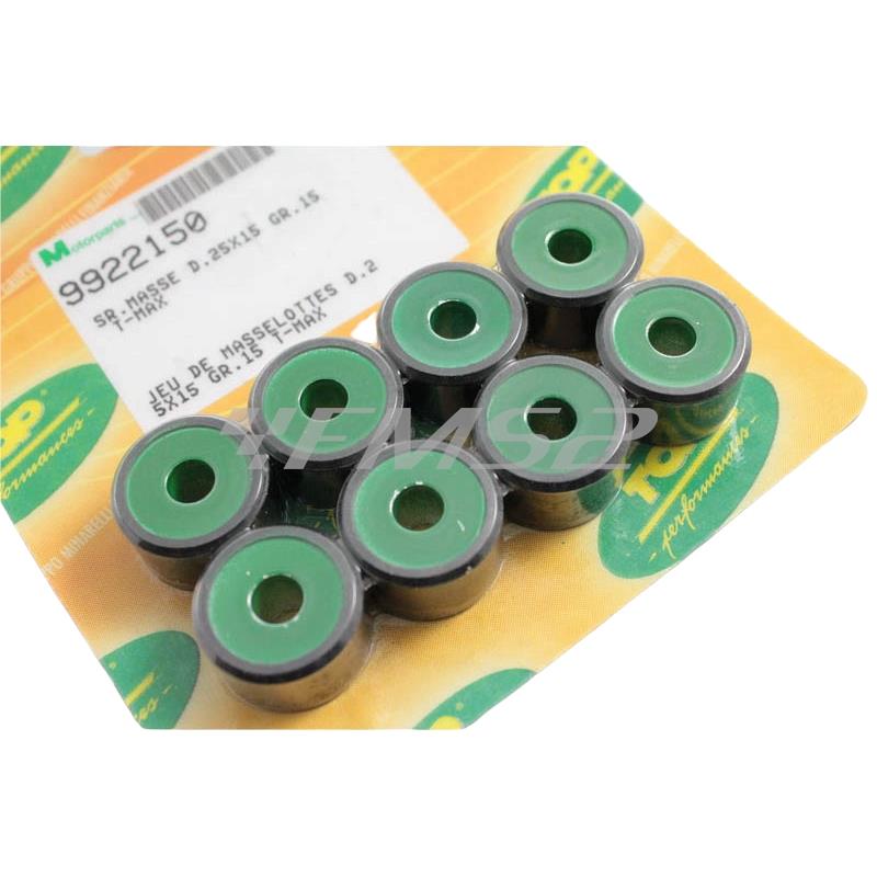 Masse variatore diametro 25x15 grammi 15 T-MAX, ricambio 9922150