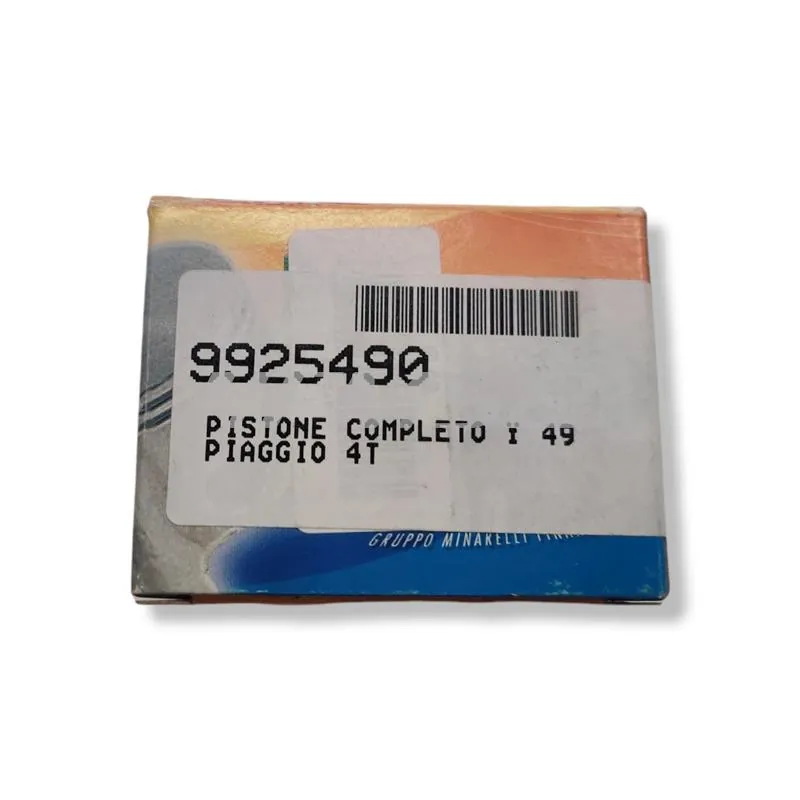 Pistone completo diametro 49 mm per Piaggio 50 4t, ricambio 9925490