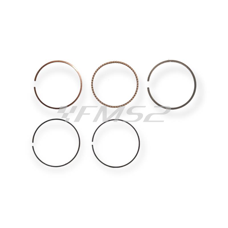 Fasce elastiche pistone diametro 49 mm per gruppo termico top Piaggio 4 tempi aria 80 cc, ricambio 9925550
