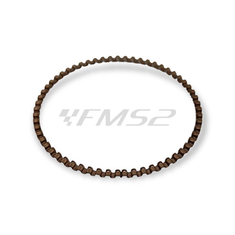 Fasce elastiche pistone diametro 49 mm per gruppo termico top Piaggio 4 tempi aria 80 cc, ricambio 9925550