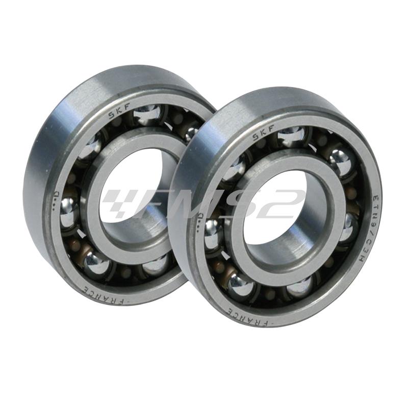 Serie cuscinetti Top TPR carbonitrurati misure  20 x 47 x 14 per scooter Minarelli Yamaha, ricambio 9929190
