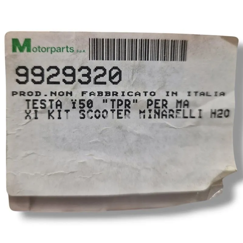 Testa scomposta diametro 50 per gruppo termico TPR per maxi kit scooter Minarelli raffreddamento a liquido, ricambio 9929320
