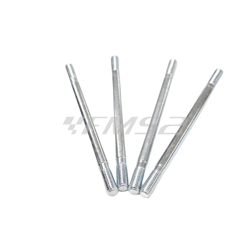 Serie prigionieri M7 x 1 mm con lunghezza 115 mm per montare il gruppo termico Top TPR 86 cc corsa lunga sui motori Minarelli orizzontali a liquido, ricambio 9929480