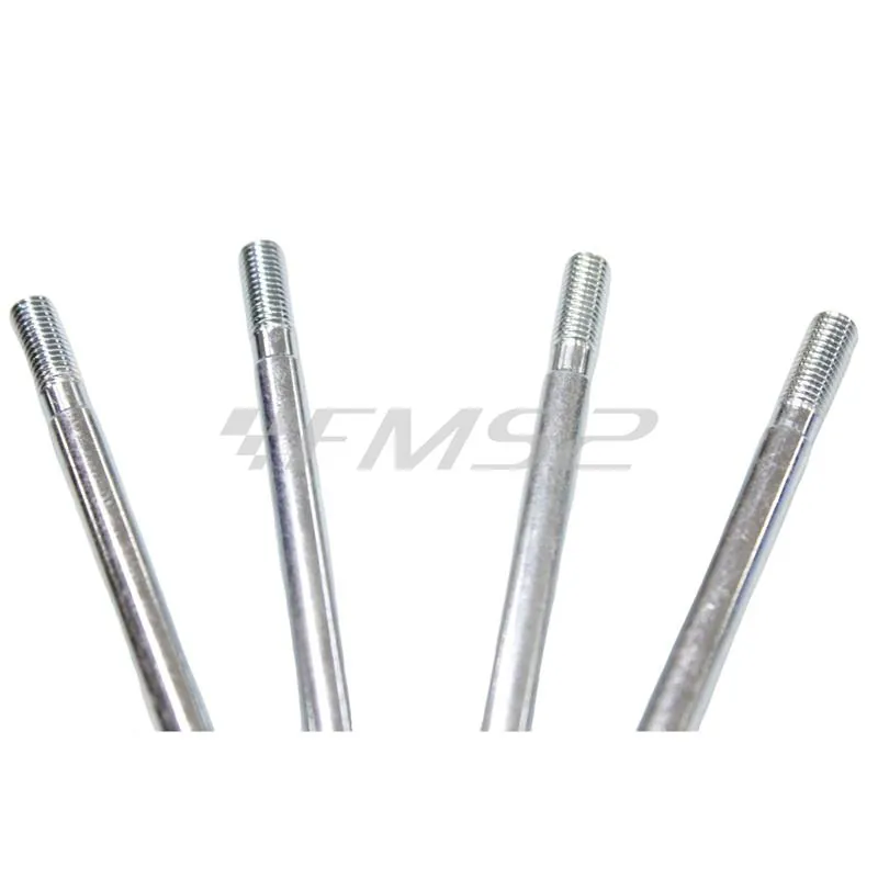 Serie prigionieri M7 x 1 mm con lunghezza 115 mm per montare il gruppo termico Top TPR 86 cc corsa lunga sui motori Minarelli orizzontali a liquido, ricambio 9929480