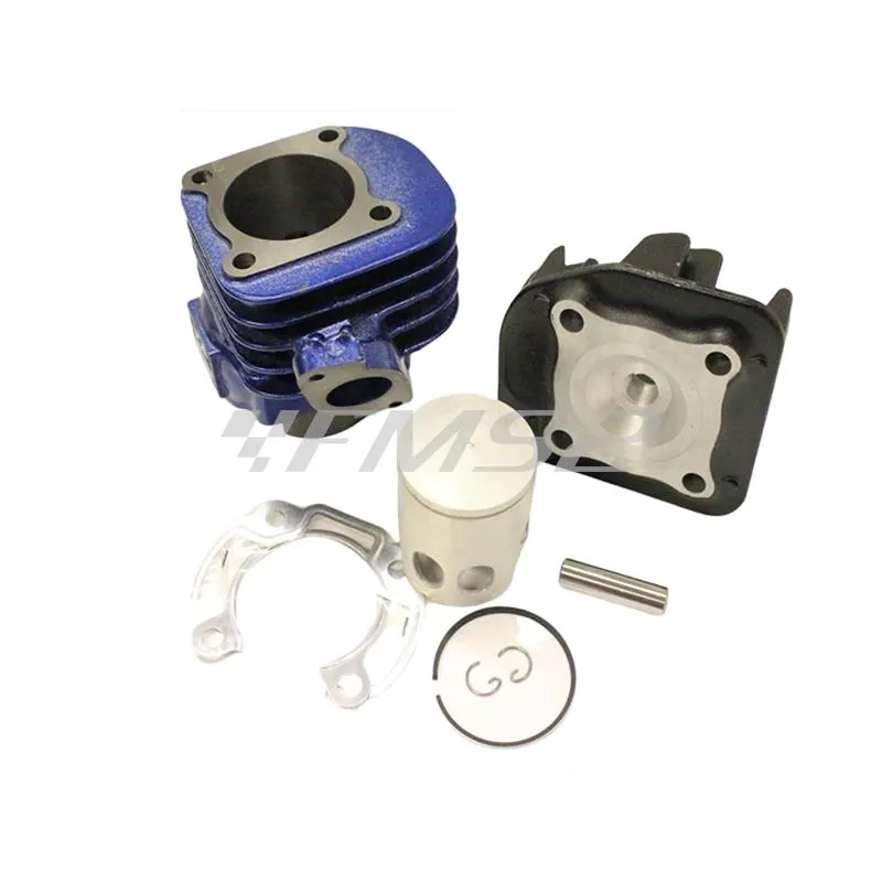 Motore gruppo termico top gold line in ghisa  diametro 47 Racing per scooter Minarelli  orizzontale ad aria spinotto 10 monofascia, ricambio 9930030