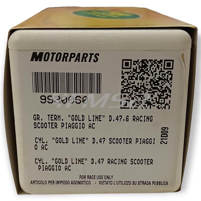 Motore gruppo termico top performance Racing gold line diametro 47,6mm per scooter con motore Piaggio raffreddato ad aria, ricambio 9930060
