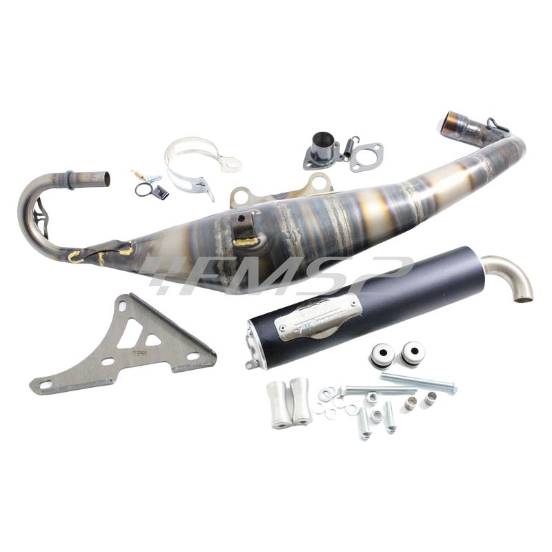 Marmitta top performance tpr gp per scooter Piaggio Gilera-Derbi-Aprilia con raffreddamento a liquido da abbinare ai gruppo termico top maxi t, ricambio 9930160