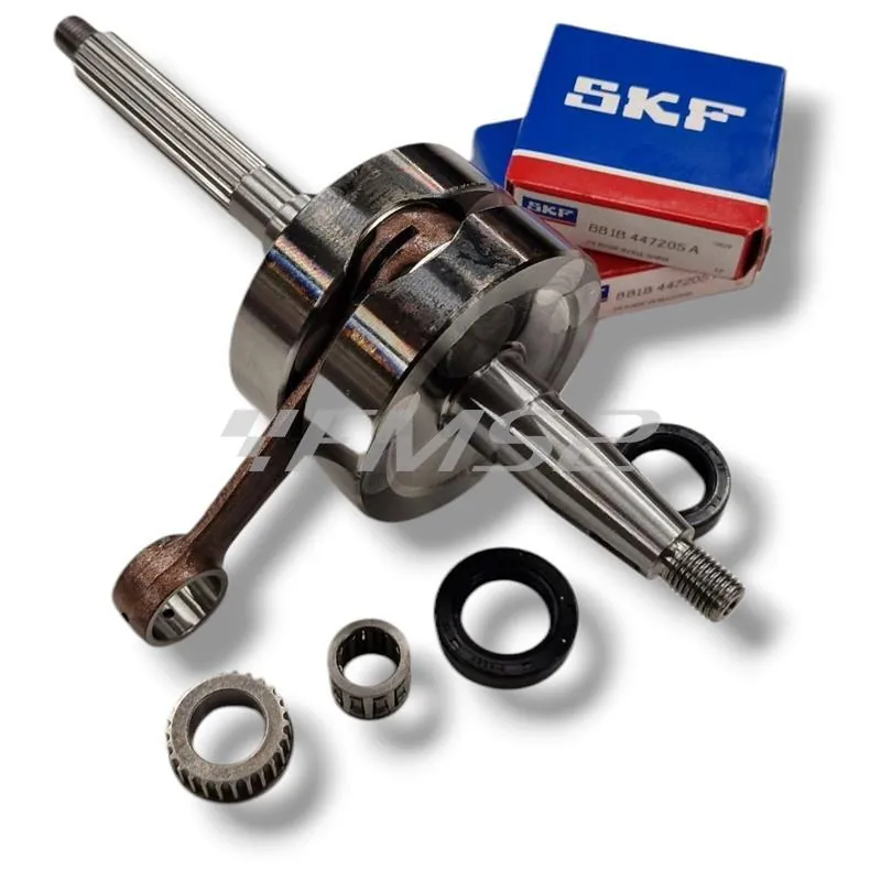 Albero motore TOP Performance TPR rinforzato corsa 39,3 mm e biella 80 mm per scooter con motore Piaggio raffreddati ad aria e liquido, ricambio 9934900