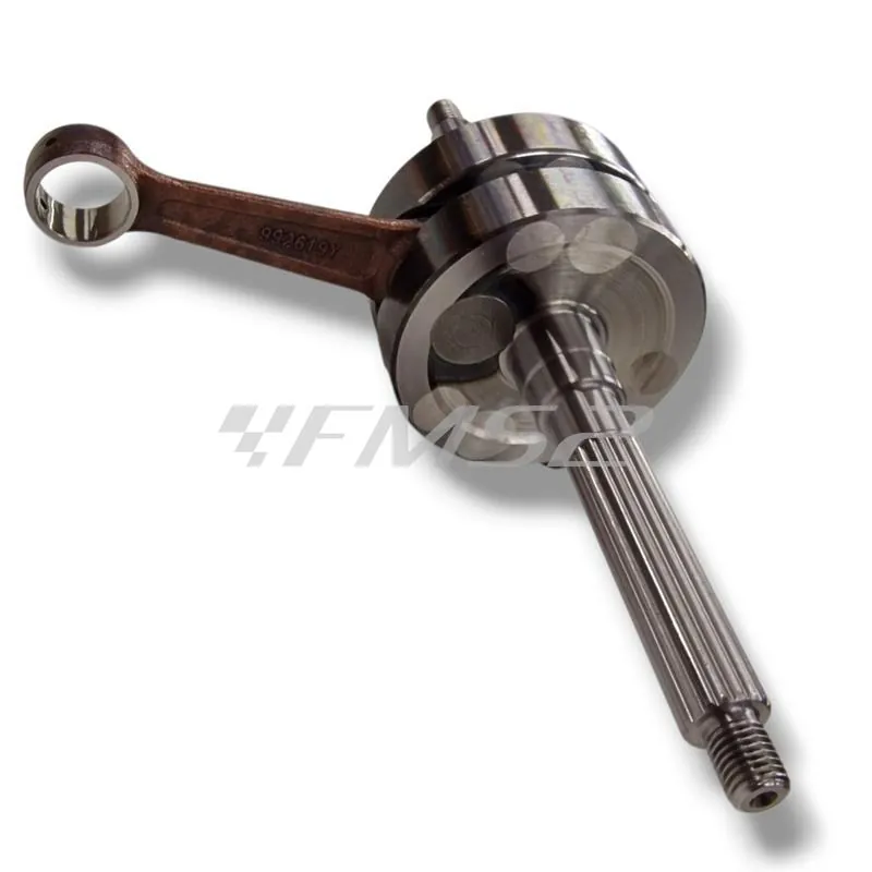 Albero motore TOP Performance TPR rinforzato corsa 39,3 mm e biella 80 mm per scooter con motore Piaggio raffreddati ad aria e liquido, ricambio 9934900