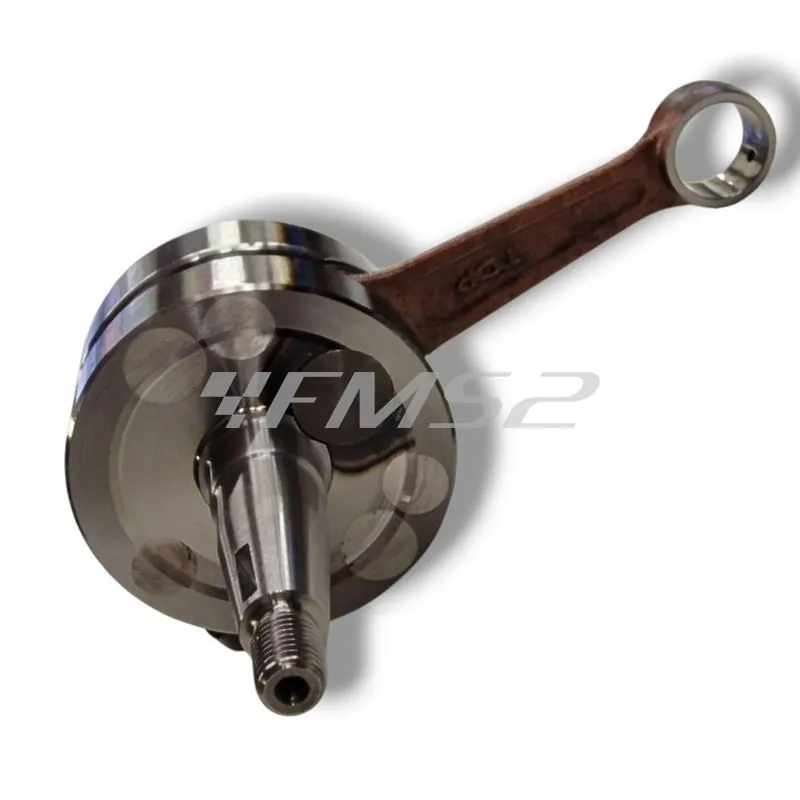 Albero motore TOP Performance TPR rinforzato corsa 39,3 mm e biella 80 mm per scooter con motore Piaggio raffreddati ad aria e liquido, ricambio 9934900