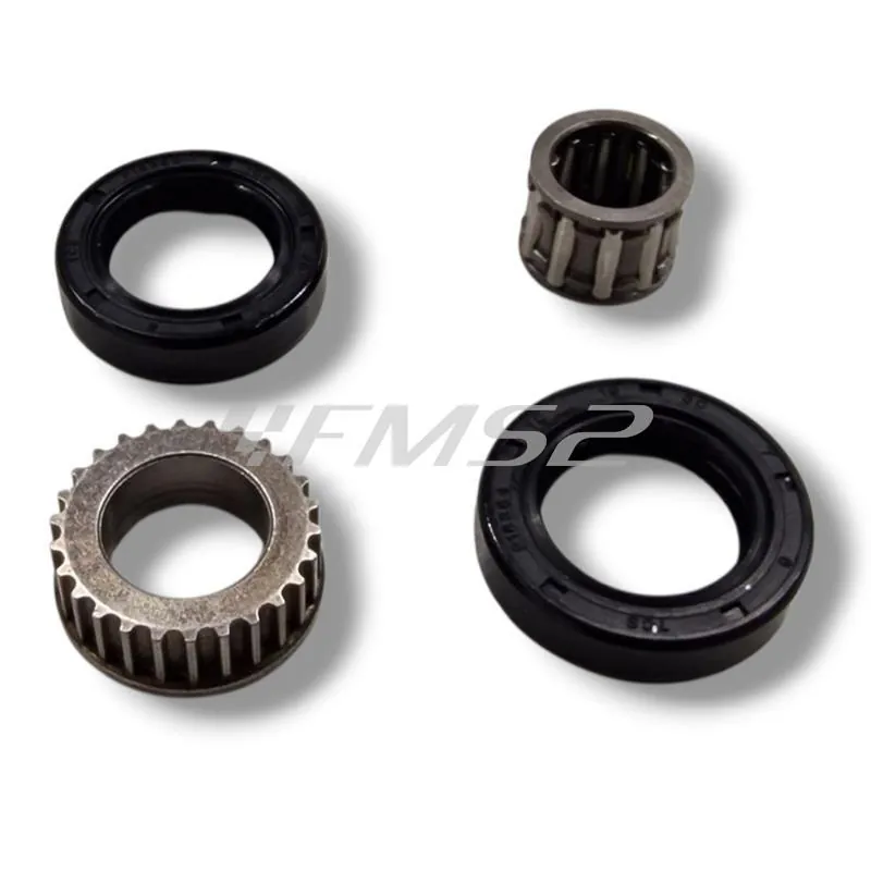 Albero motore TOP Performance TPR rinforzato corsa 39,3 mm e biella 80 mm per scooter con motore Piaggio raffreddati ad aria e liquido, ricambio 9934900