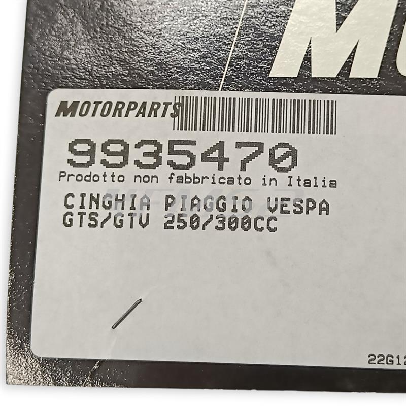 Cinghia piaggio vespa gts/gtv 250/300cc, ricambio 9935470