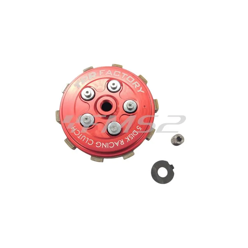 Kit frizione tpr factory a 5 molle by Top Performance in CNC per motori Minarelli AM, AM3, AM4, AM5 e AM6 1° e 2° generazione, ricambio 99F5MAM10