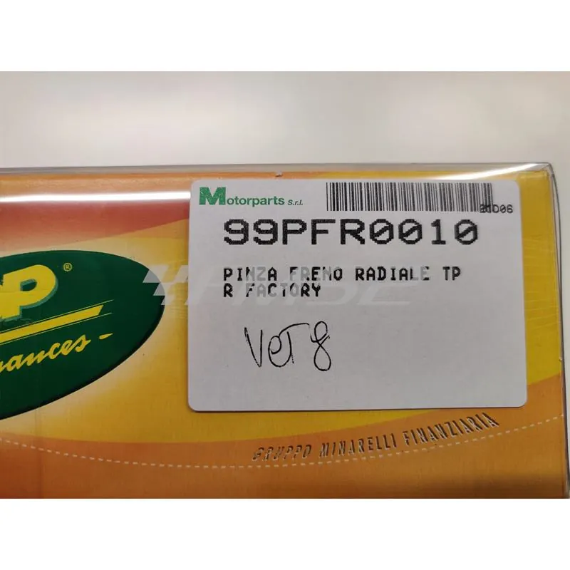 Pinza freno con attacco radiale Top performance TPR Factory per utilizzi vari con supporti pinza VOCA, STAGE6, FORMULA, 8.1, Pit Bike, ricambio 99PFR0010