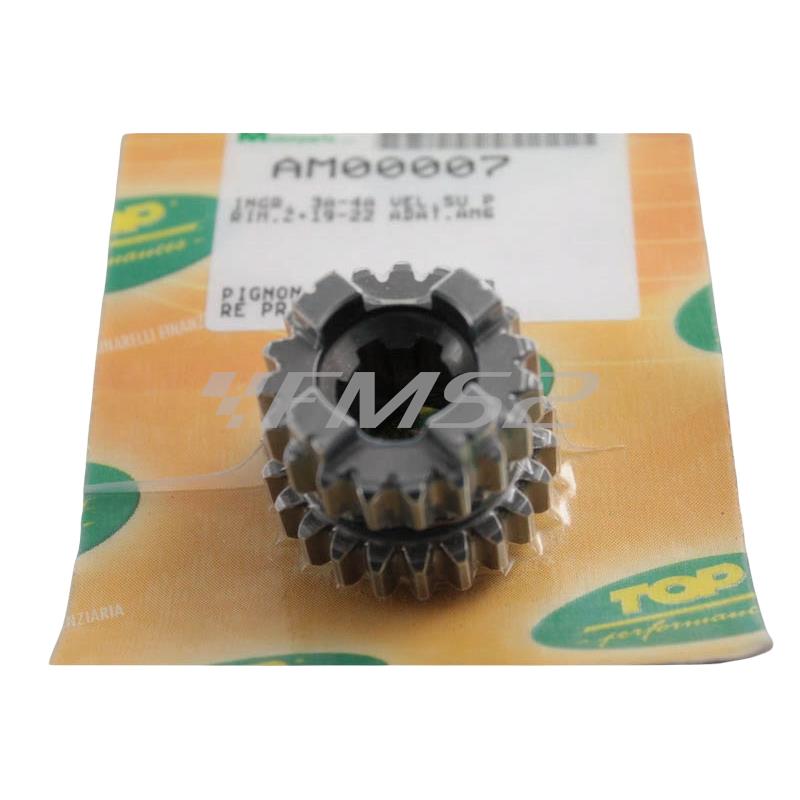 Ingranaggio 3° e 4° velocità su primario z19=22, ricambio AM00007