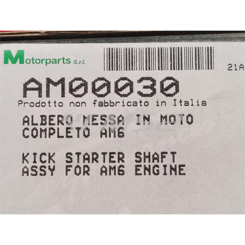 Albero messa in moto completo am6, ricambio AM00030