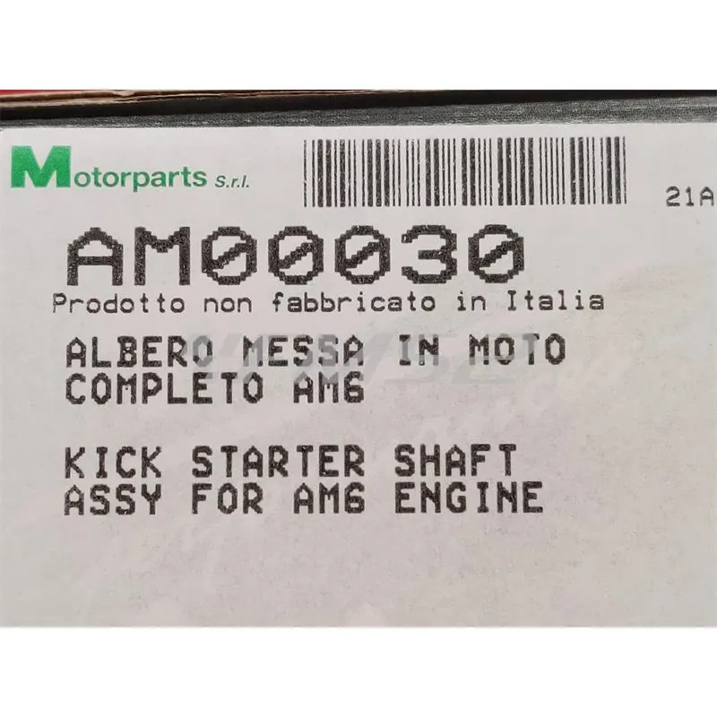 Albero messa in moto completo am6, ricambio AM00030