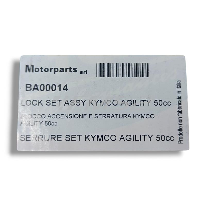 Blocchetto accensione e serratura Kymco Agility 50 cc., ricambio BA00014