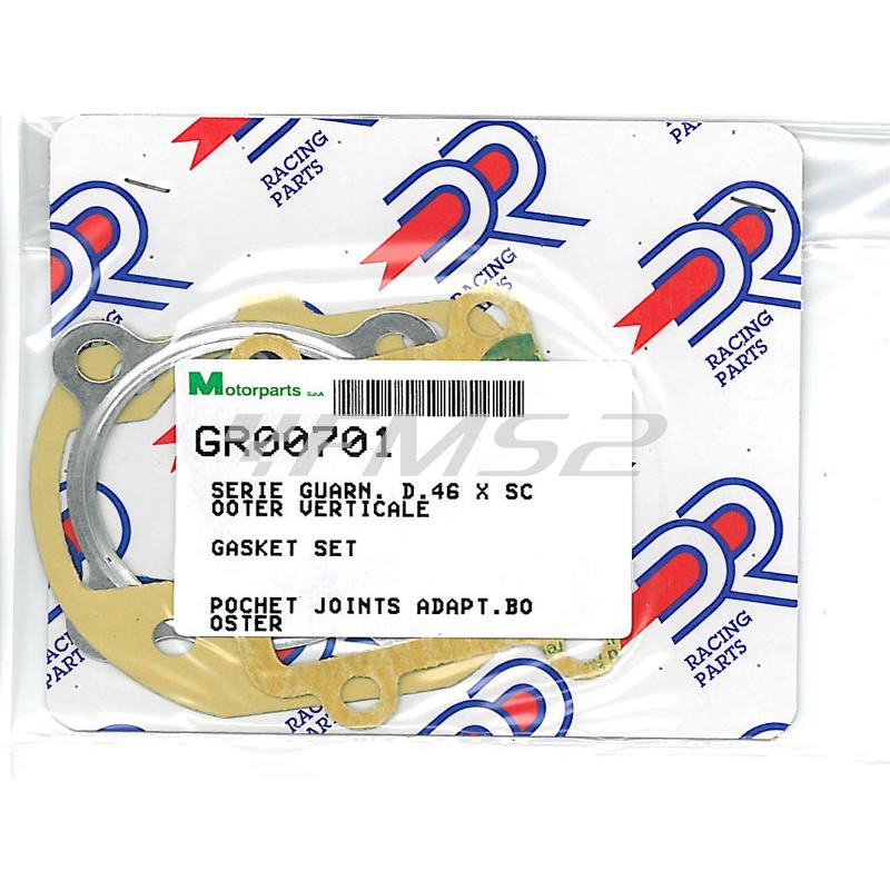Guarnizioni smeriglio DR per gruppo termico Minarelli verticale Booster diametro 47 mm raffreddato ad aria, ricambio GR00701