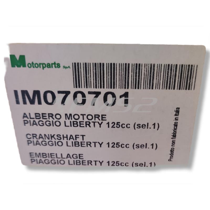 Albero motore Piaggio liberty 125cc, ricambio IM070701