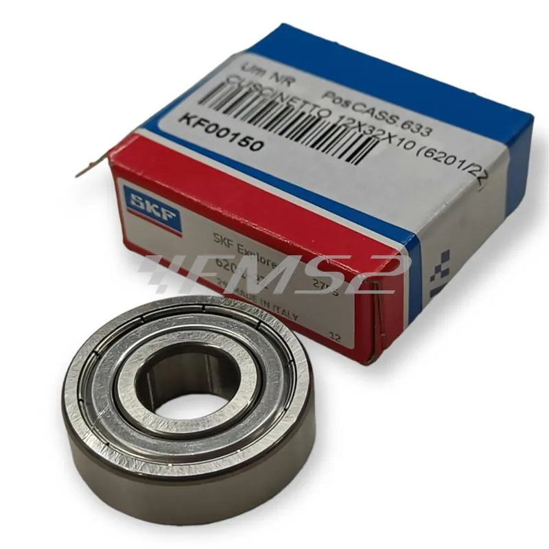 KF00150 Cuscinetto SKF schermato 6201/zz 12x32x10 per tamburo ruota anteriore Vespa PX