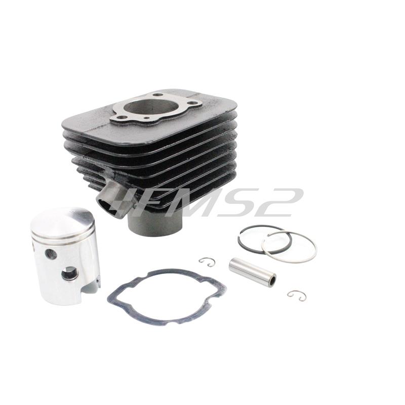 Motore gruppo termico DR completo di pistone, per ciclomotori Piaggio Ciao, Si, Boxer, Bravo e Grillo con diametro 38,4 mm e spinotto 10 mm, ricambio KT00005