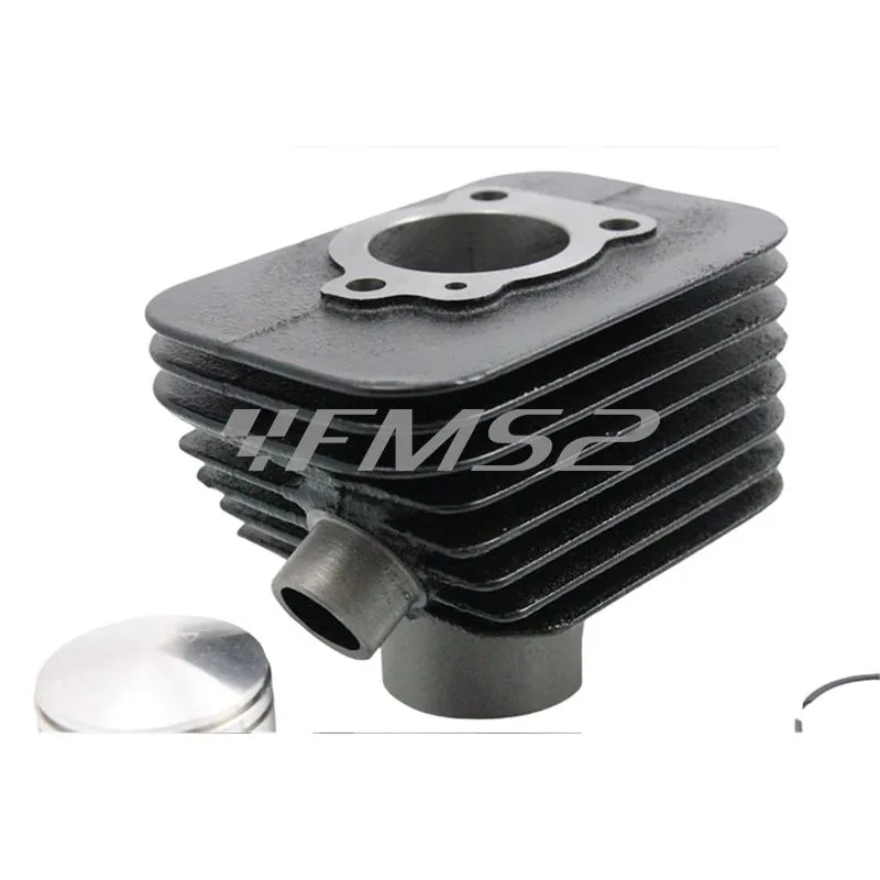 Motore gruppo termico DR completo di pistone, per ciclomotori Piaggio Ciao, Si, Boxer, Bravo e Grillo con diametro 38,4 mm e spinotto 10 mm, ricambio KT00005