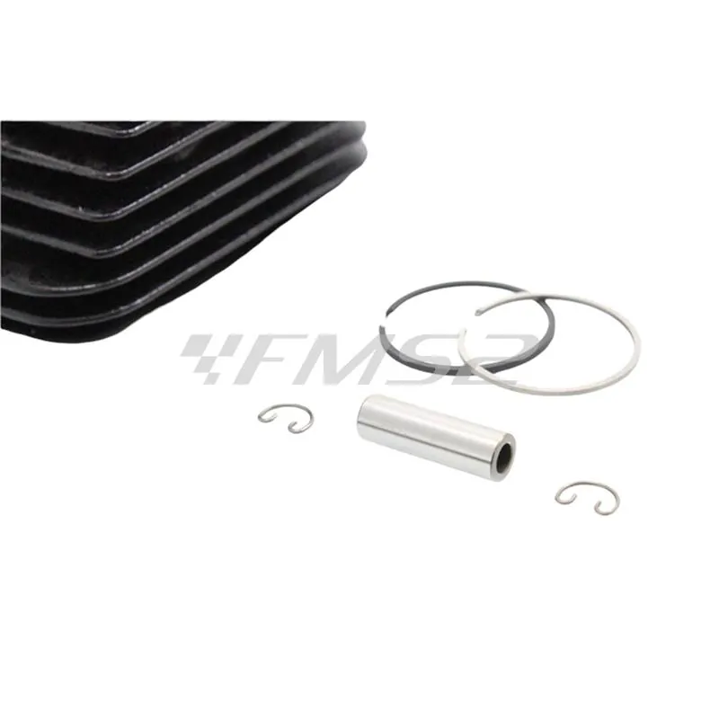 Motore gruppo termico DR completo di pistone, per ciclomotori Piaggio Ciao, Si, Boxer, Bravo e Grillo con diametro 38,4 mm e spinotto 10 mm, ricambio KT00005