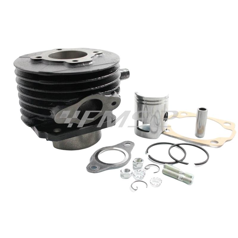 Motore gruppo termico completo DR senza testa con diametro 38,4 mm a 3 travasi per Piaggio Vespa 50 e Ape 50, ricambio KT00010