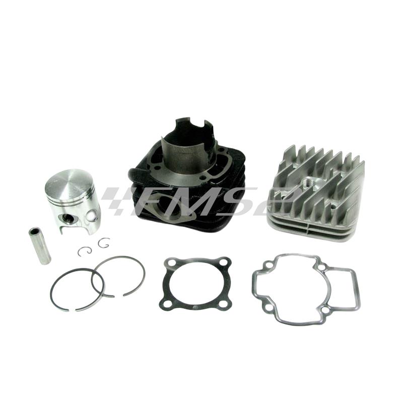 Motore gruppo termico in kit ghisa completo di testa per scooter con motore Piaggio Gilera raffreddato ad aria diametro 48 mm, ricambio KT00086