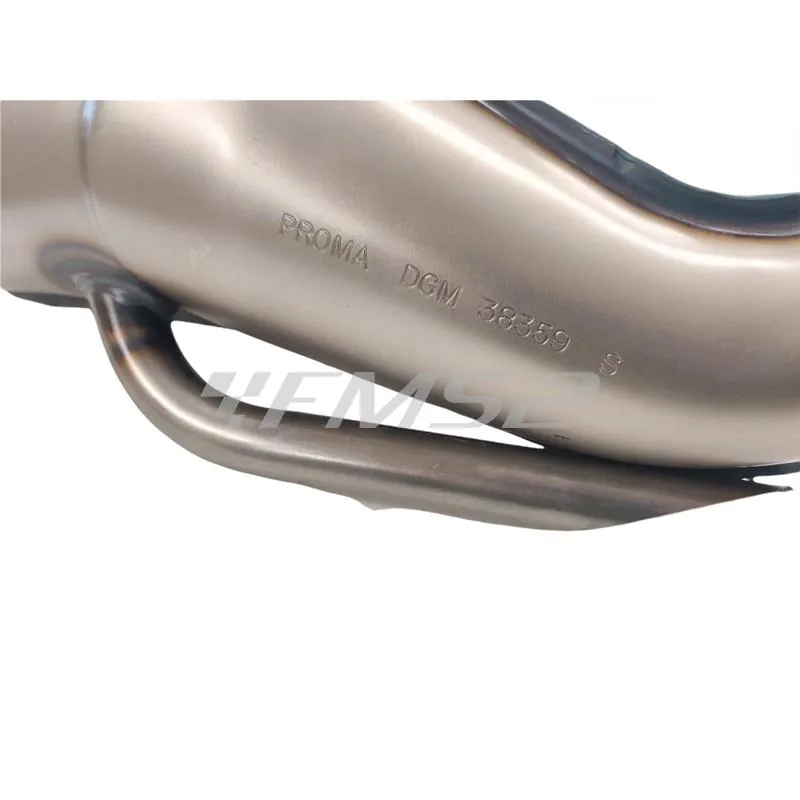 MT00027 Marmitta completa di collettore modello Proma originale per Piaggio Vespa PK125, PK 125S, PK125XL