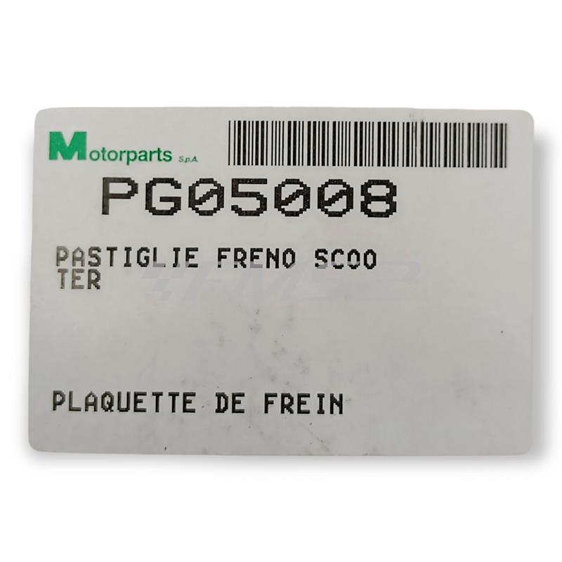 Pastiglie freno Top Performance (pasticche), per Malaguti- centro 50 anteriore- Piaggio- free, ricambio PG05008