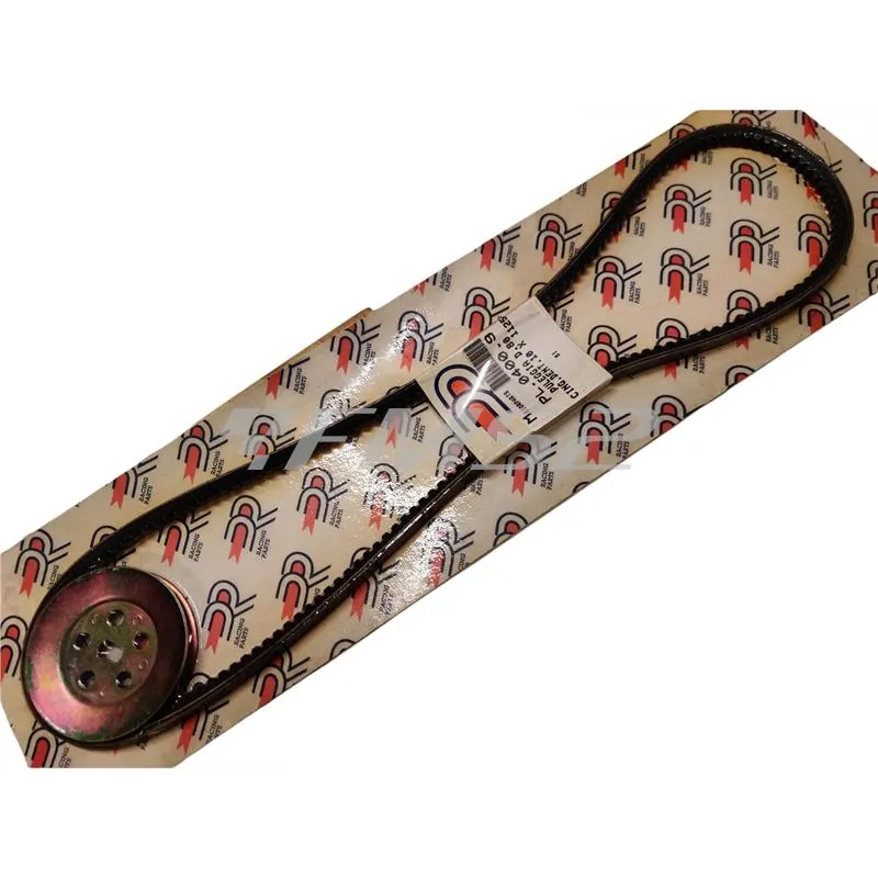 Kit cinghia di trasmissione dentata completa di puleggia mono marcia con diametro 80 mm per ciclomotori Piaggio Si tutte le versioni senza variatore, ricambio PL04009