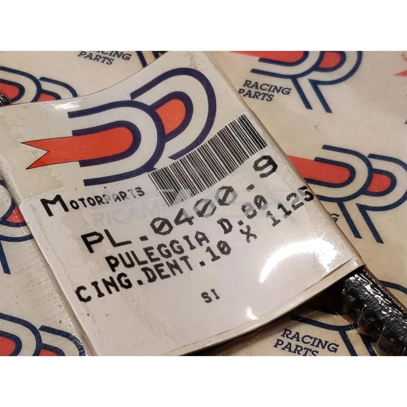 Kit cinghia di trasmissione dentata completa di puleggia mono marcia con diametro 80 mm per ciclomotori Piaggio Si tutte le versioni senza variatore, ricambio PL04009