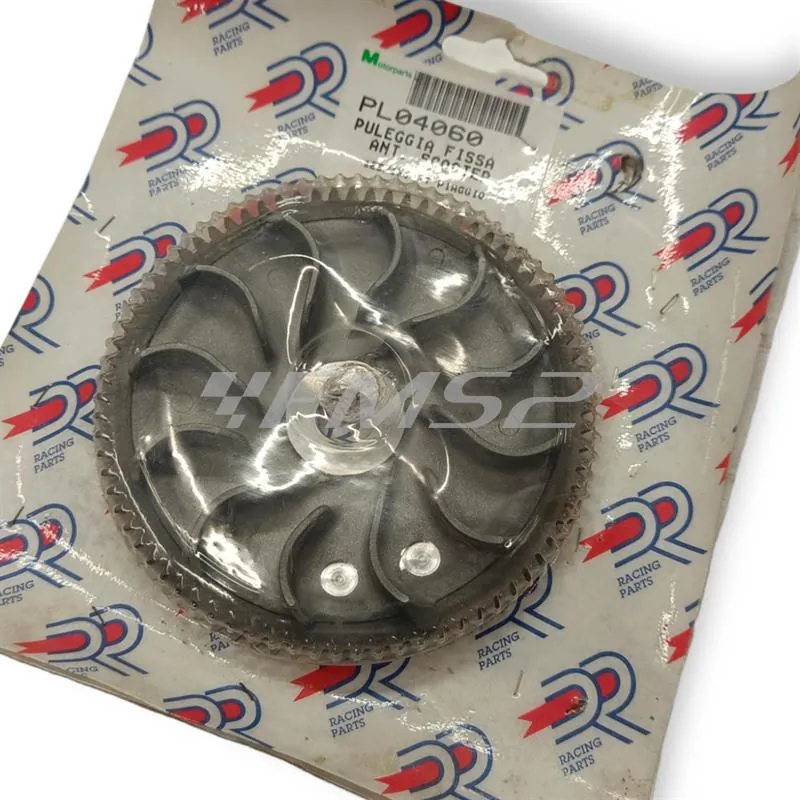 Semipuleggia fissa anteriore dr per maxi scooter con motore Piaggio Gilera 125 4t e 150 4t, ricambio PL04060