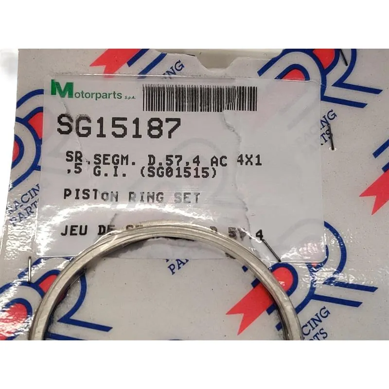 SG15187 Segmento fasce elastiche pistone d.57,4 ac 4x1,5 g.i. (sg01515)