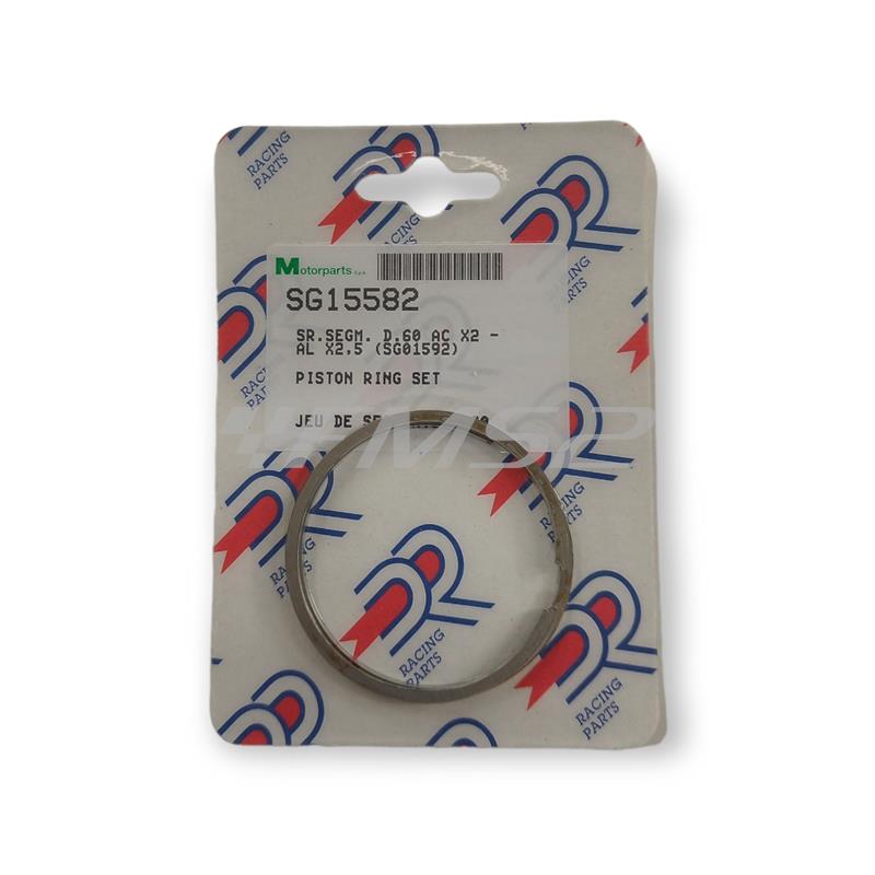 Fasce elastiche pistone diametro 60 ac x2 - al x2,5 (sg01592), ricambio SG15582
