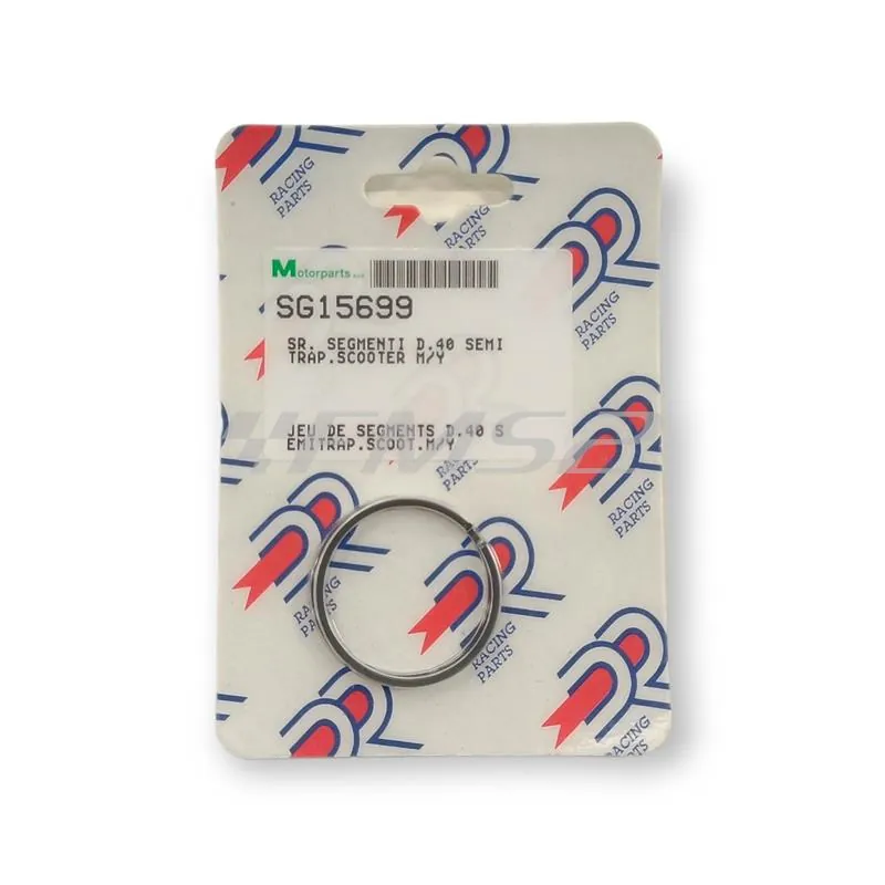 SG15699 Fasce elastiche pistone con diametro 40.0 mm per motore dr e top performance per scooter Minarelli aria e liquido verticale e oriz
